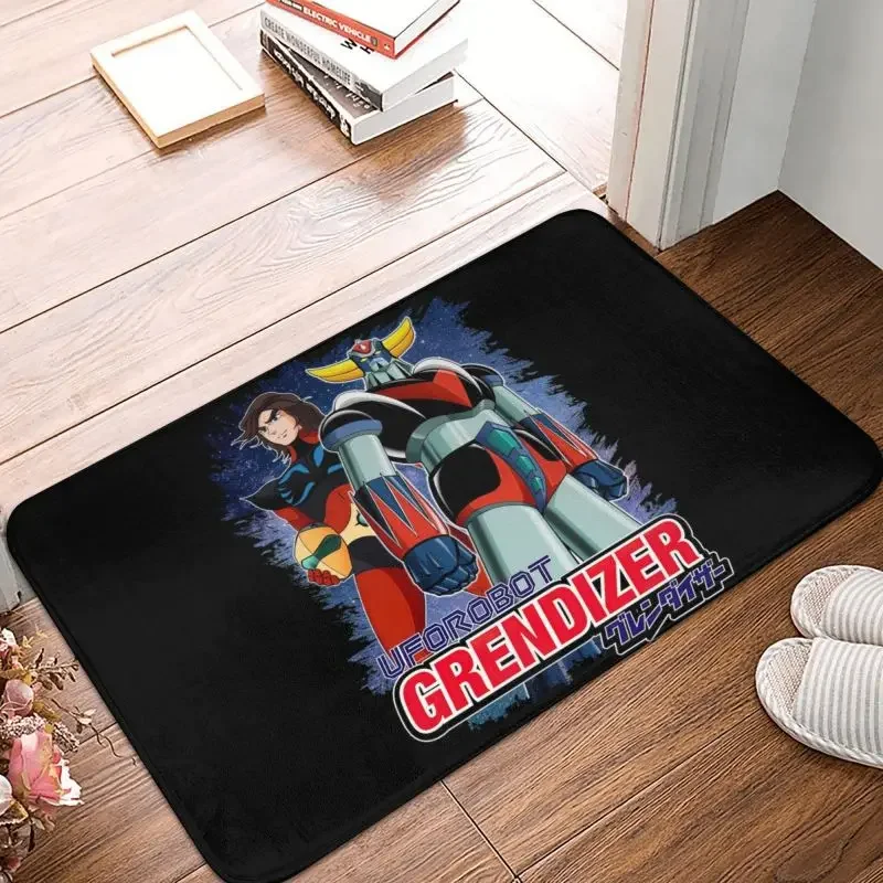 Goldorak Grendizer Actarus Front Door Floor Entrance Mats Outdoor UFO Robot Goldrake Kitchen Bath Doormat Garage Carpet Rug