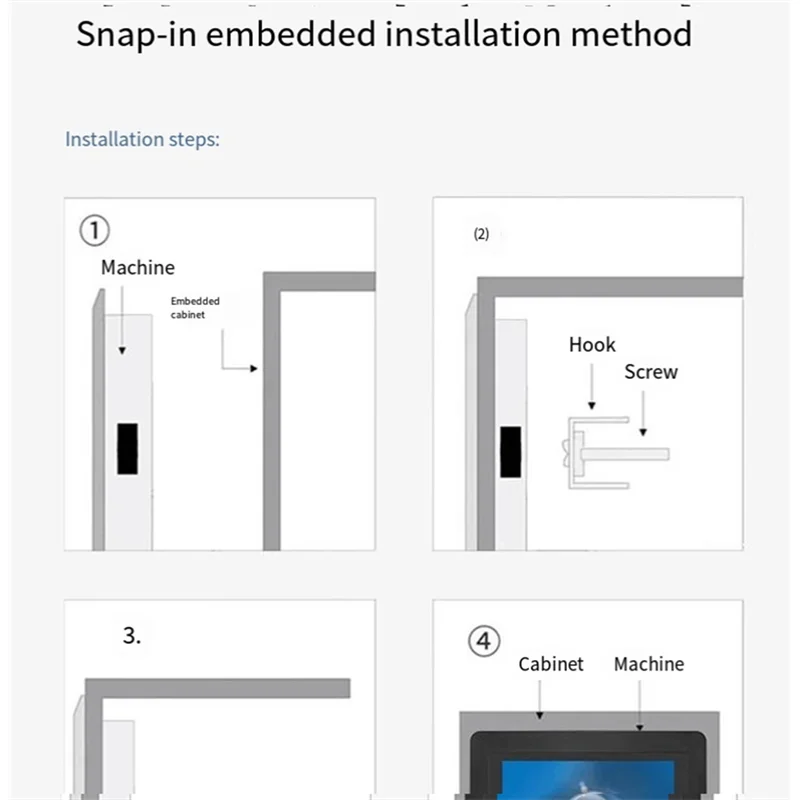 Tela de toque capacitiva A99E-DSI, painel IPS de 7 polegadas 1024X 600 pixels, vidro temperado de ligação óptica, toque de ponto