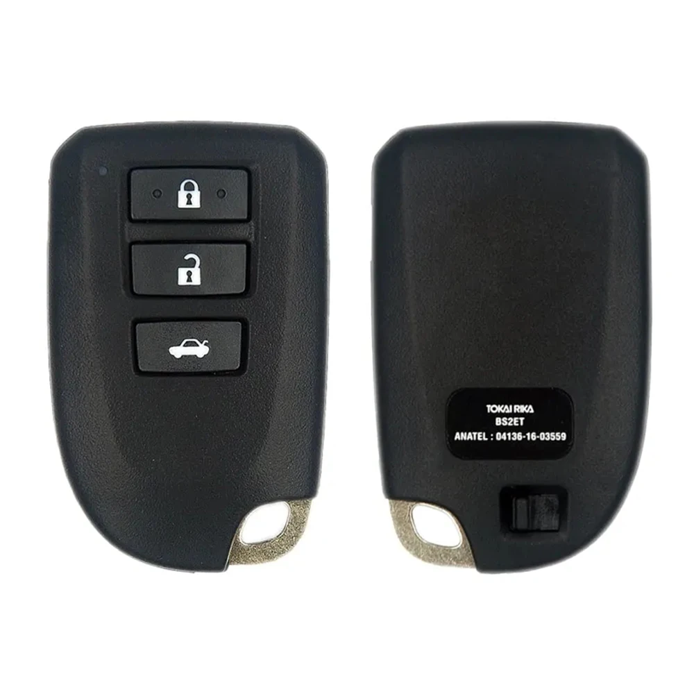 Ecusells-Clé télécommande intelligente à 2 boutons, 312/314 MHz, 8A, pour Toyota YARIS L VIOS FCC ID:BS2ET Également E381-0010