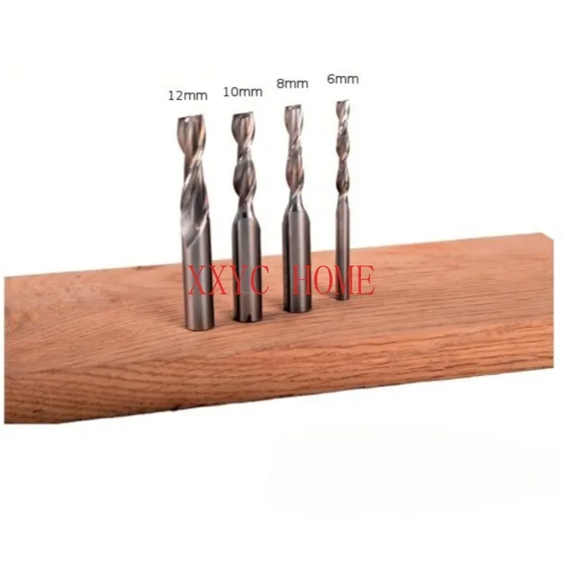 SET of 4PCS, 6,8,10,12mm, Upcut Spiral Router Bit, 1/2 and 1/4 Shank