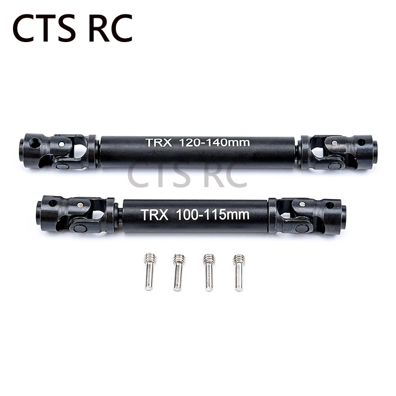 الثقيلة Cvd محرك رمح 100-115 مللي متر/120-140 مللي متر سبائك الصلب العالمي المشترك الصلب ل 1/10 Rc سيارة Trx4 Trx-4 TRX-6 TRX6