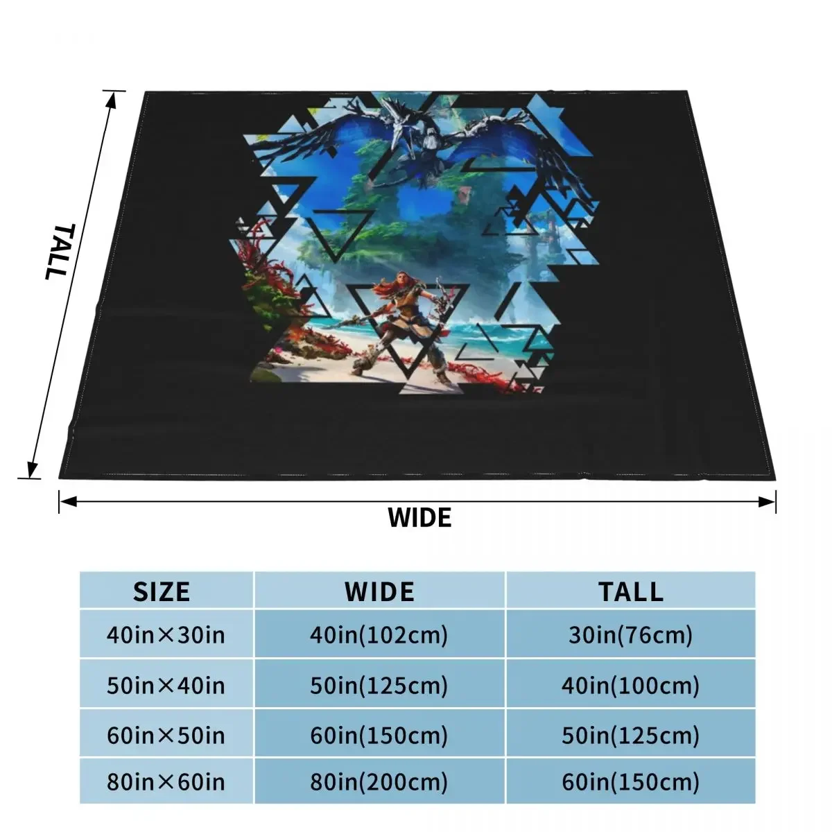 Horizon Forbidden West Classic Throw Blanket Decorative Sofas Personalized Gift Blankets