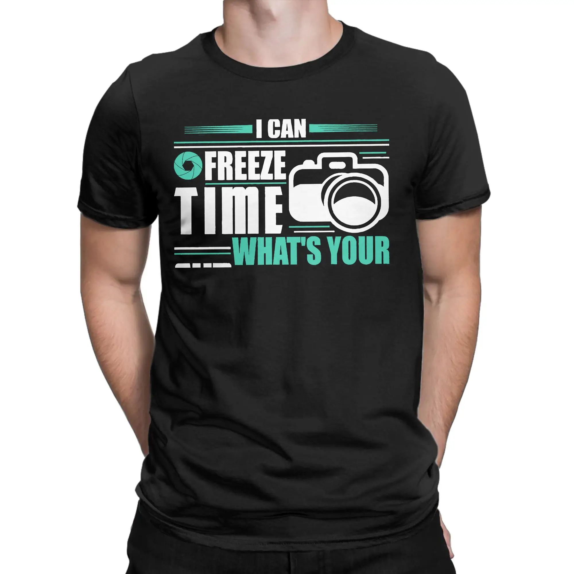 Photographer Tshirt Men Cotton Tops Funny  Round Neck Short Sleeve