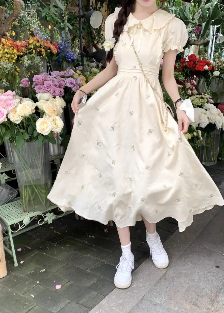 فساتين نسائية للسيدات بأكمام قصيرة أحمر بورجوندي خوخي وردي أزرق أخضر أصفر رمادي كاكي عاجي بيج رمل كلاسيكي ملون مناسب #6