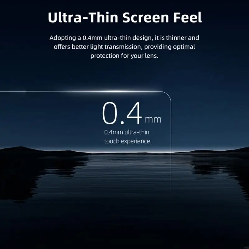 HX6B Full Coverage Tempered Glass for Action 5Pro Camera Scratch Resistant and FingerprintProof Screen Film Screen Shield