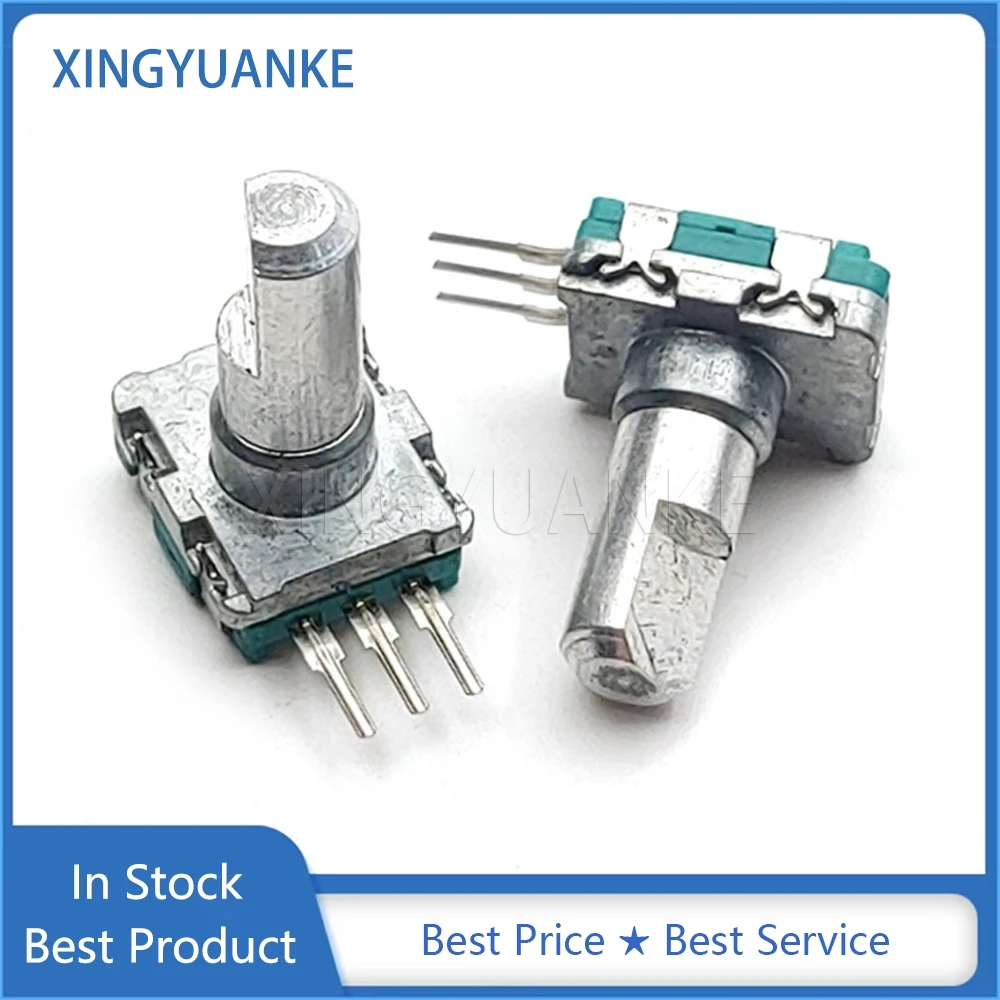2PCS EC11 Type Rotary Encoder PL660 PL600 Tuning Knob Horizontal 3Pin Half Shaft 15MM