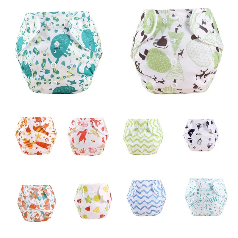 Baby Diapers Reusable Cloth Nappies Waterproof Newborn Cotton Diaper Cover for Children Training Pants Potty Underwear