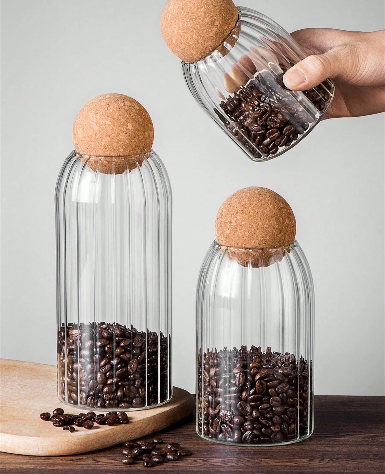 1 szt. Szklany słoik na kawę, – Coffee Tea Jars recenzja i cena