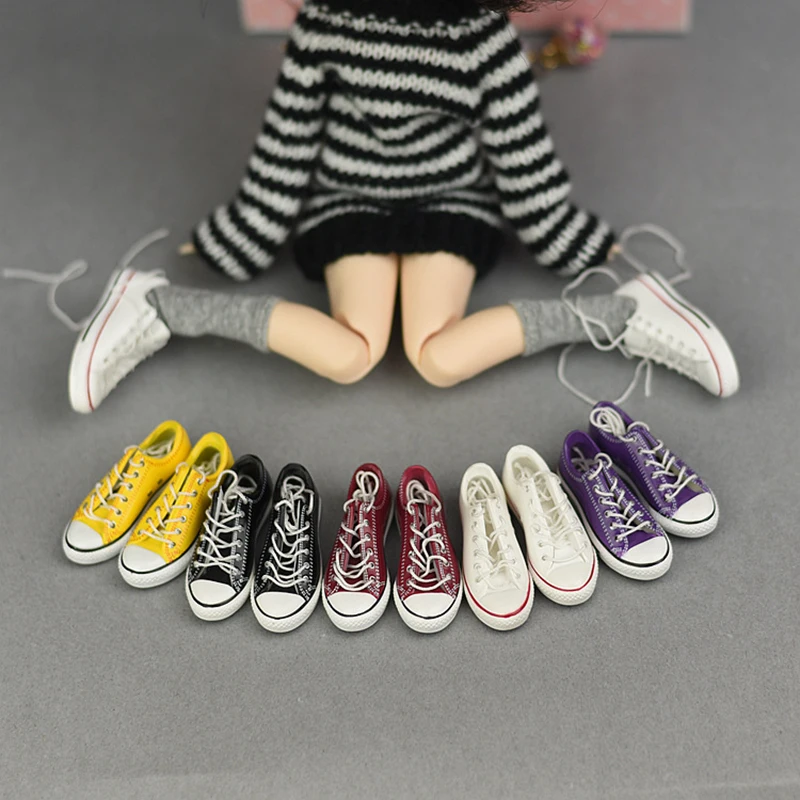 Akcesoria dla lalek Blyth 4,5 cm trampki Buty dla lalek Blyth są odpowiednie dla lalek Blyth, Licca, Azone, BJD o długości 30 cm.