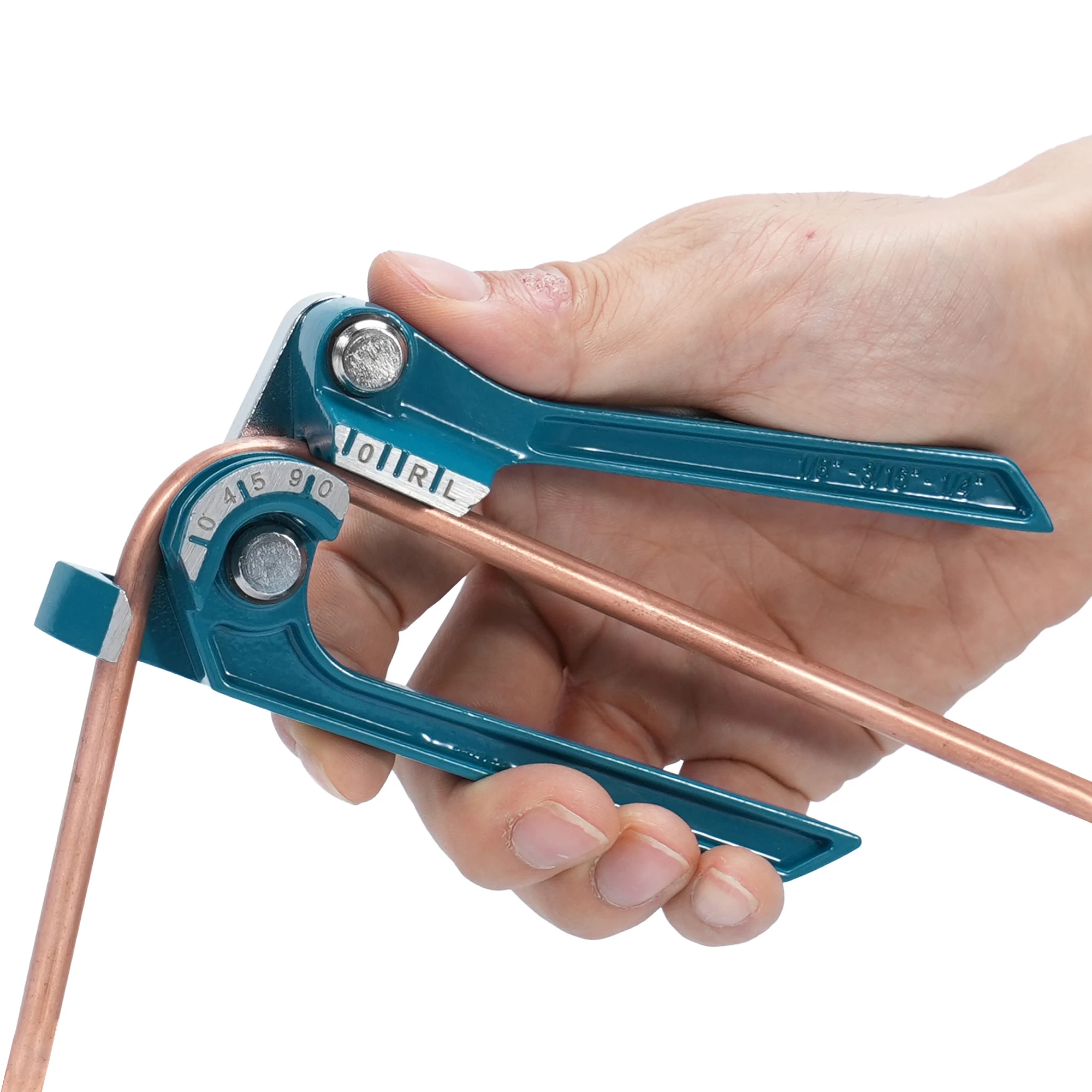 LIBRATON Copper Tube Bender, Tubing Bender 90°, Fuel Brake Pipe Bender Hand Tool 1/4