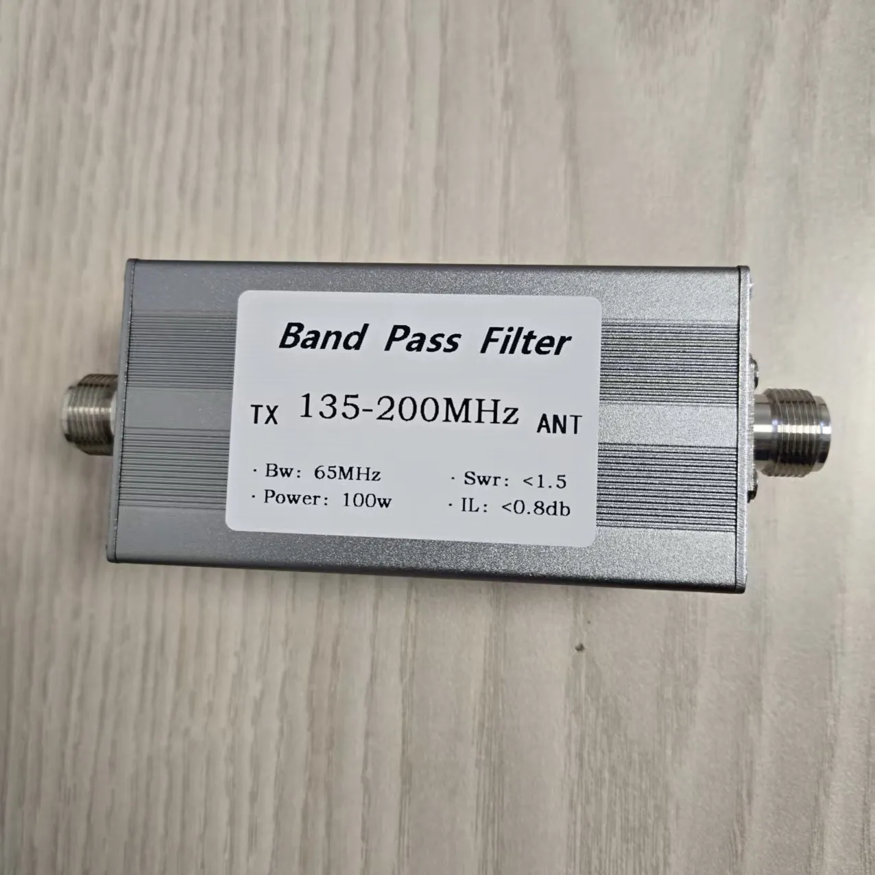 Bandpass Filter 135-200MHz Filter for Communication Wireless Reactance Interference 100W N Mother Socket