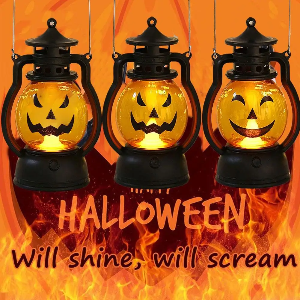 

2024 Portable Cute Pumpkin Lantern Halloween Decoration No Lantern Or Holiday Missile Atmosphere Lighting Candy B0s7