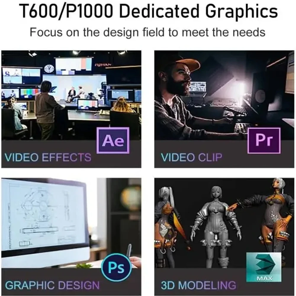 Msecore Mini Desktop PC Computer with E3-1231V3 16G RAM 1T SSD P1000 Dedicated Graphics for Graphic Design Video Editing