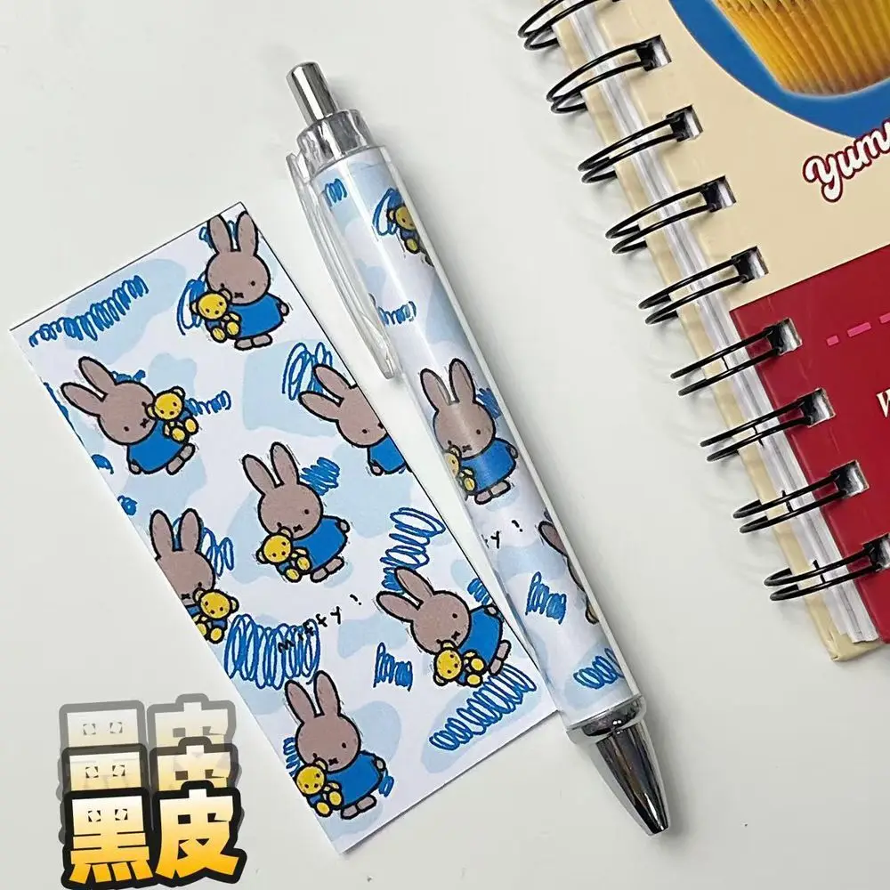 New Miffy Rabbit Press Gel Pen High Color Value Cute ins Wind 0.5mm Student Universal Brush Writing Smooth Durable Black Pen view 4