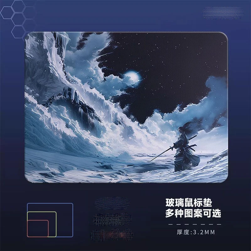 

Древний темный ночь, стеклянный коврик для человека без замка, коврик для мыши, простой коврик для мыши, студенческий настольный коврик, компьютерный коврик, коврик для ноутбука