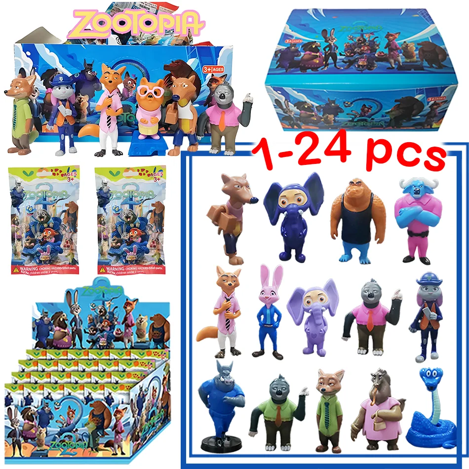 

Zootopia 2 blind box series Cartoon Anime Figure Judy Hopps Nick Wilde Action Figure Toy kids Room Ornaments Cartoon peripheral
