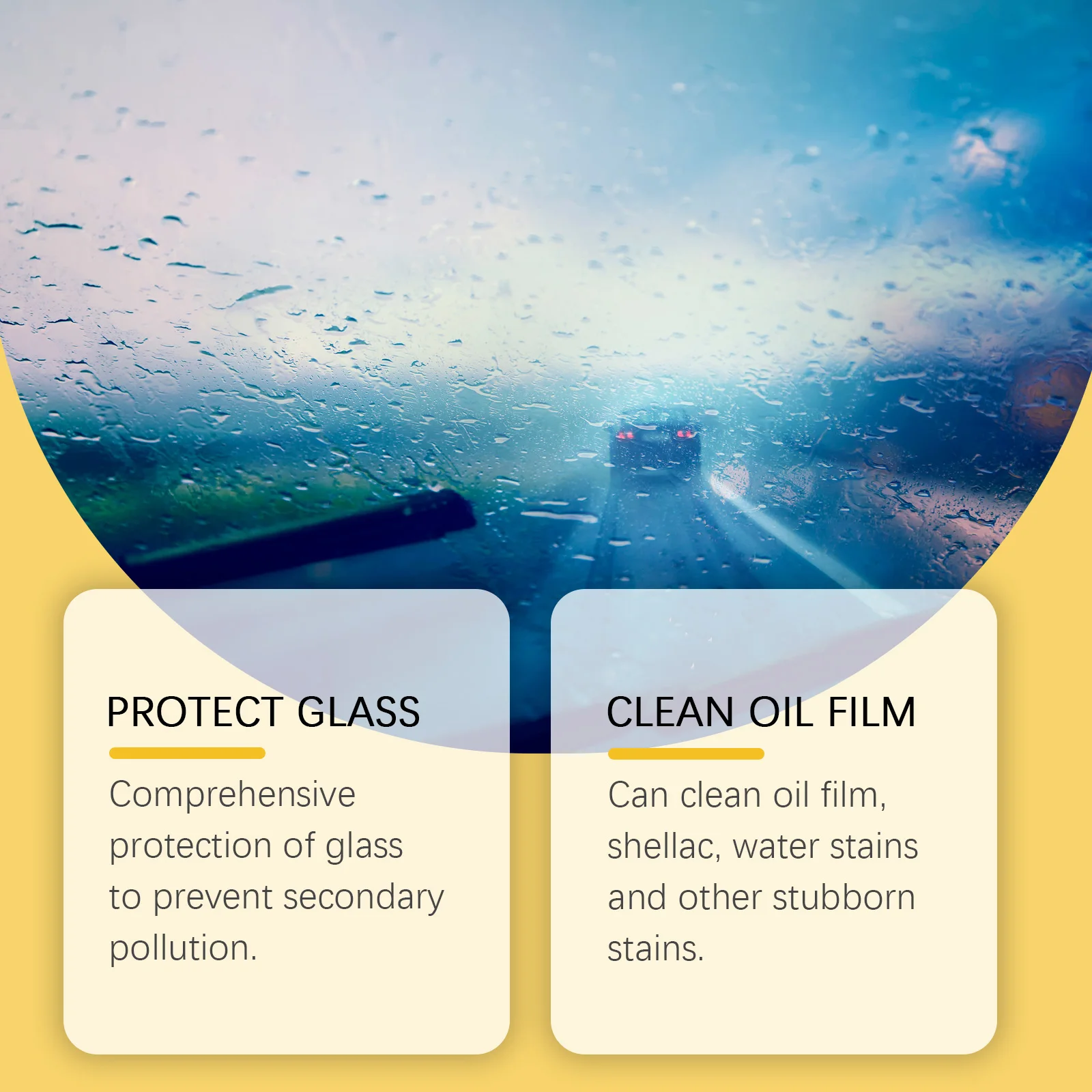 سيارة الزجاج النفط فيلم مزيل زجاج السيارة الأمامي الأنظف الأوساخ البقع إزالة قوية الزجاج تنظيف الإسفنج فرشاة أدوات تفصيل السيارات