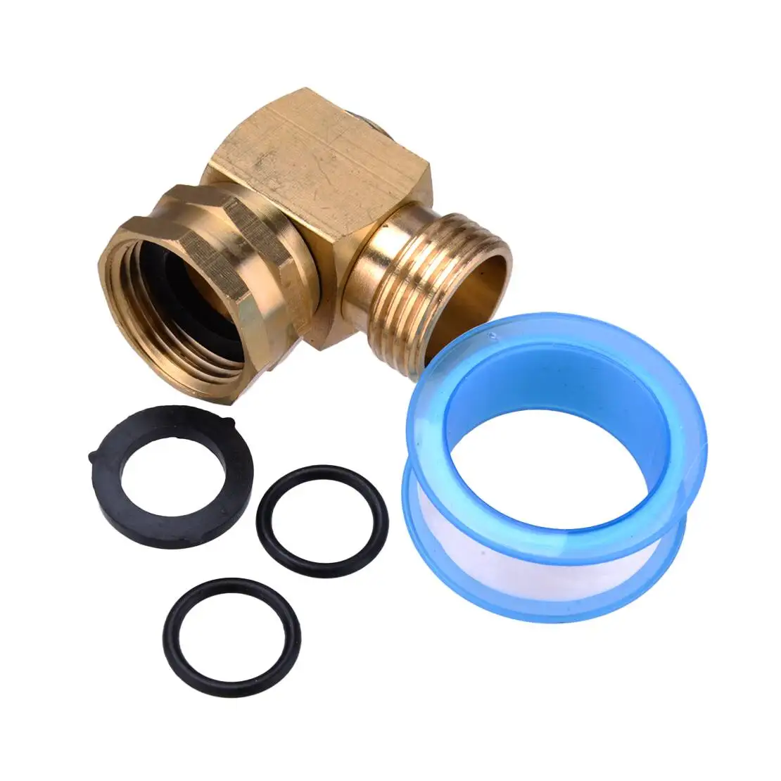 Garden Hose Swivel Elbow Connector 90 Degree Solid Brass Adjustable For Watering Plants Flowerbeds Lawns Vegetables