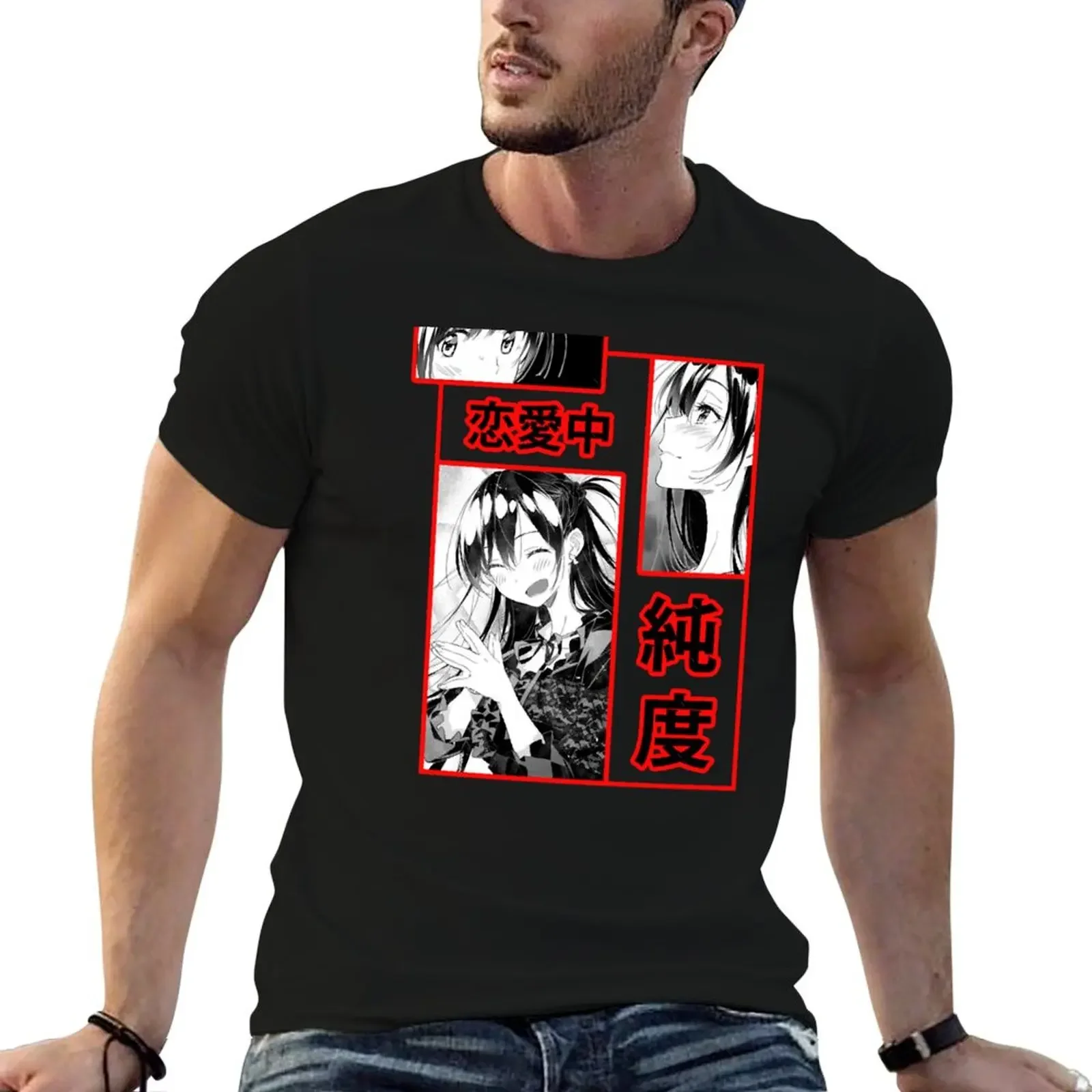 

CHIZURU MIZUHARA KANOJO OKARISHIMASU - RENT A GIRLFRIEND T-Shirt man clothes plain t shirt men 100℅ cotton