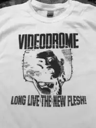 Videodrome Horror Cronenberg Retro White T Shirt Any Size