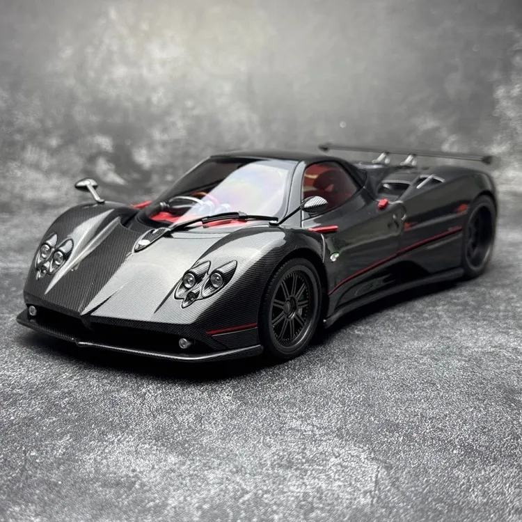 1/18 Almost Real AR For Pagani Zonda F 2005 Geneva Show Diecast Model Car Carbon Color gifts Display Hobby Collection