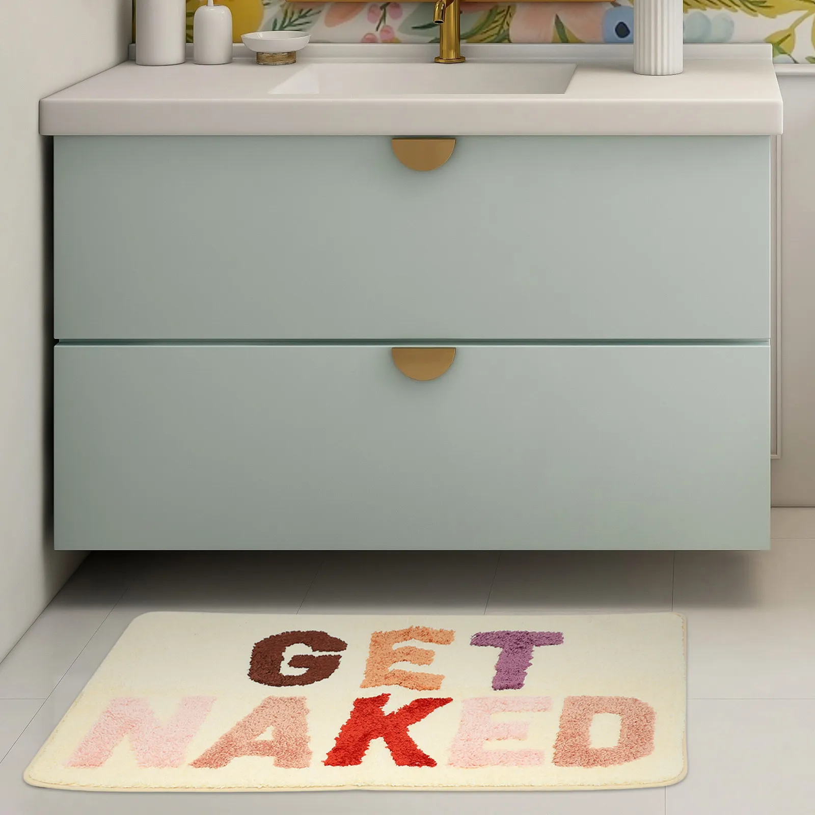 

Anti Skid Bath Mat Thick Absorbent Bathroom Rug Nonslip Floor Pad For Home Hotel Kitchen Bedroom Decorative Washable Mat