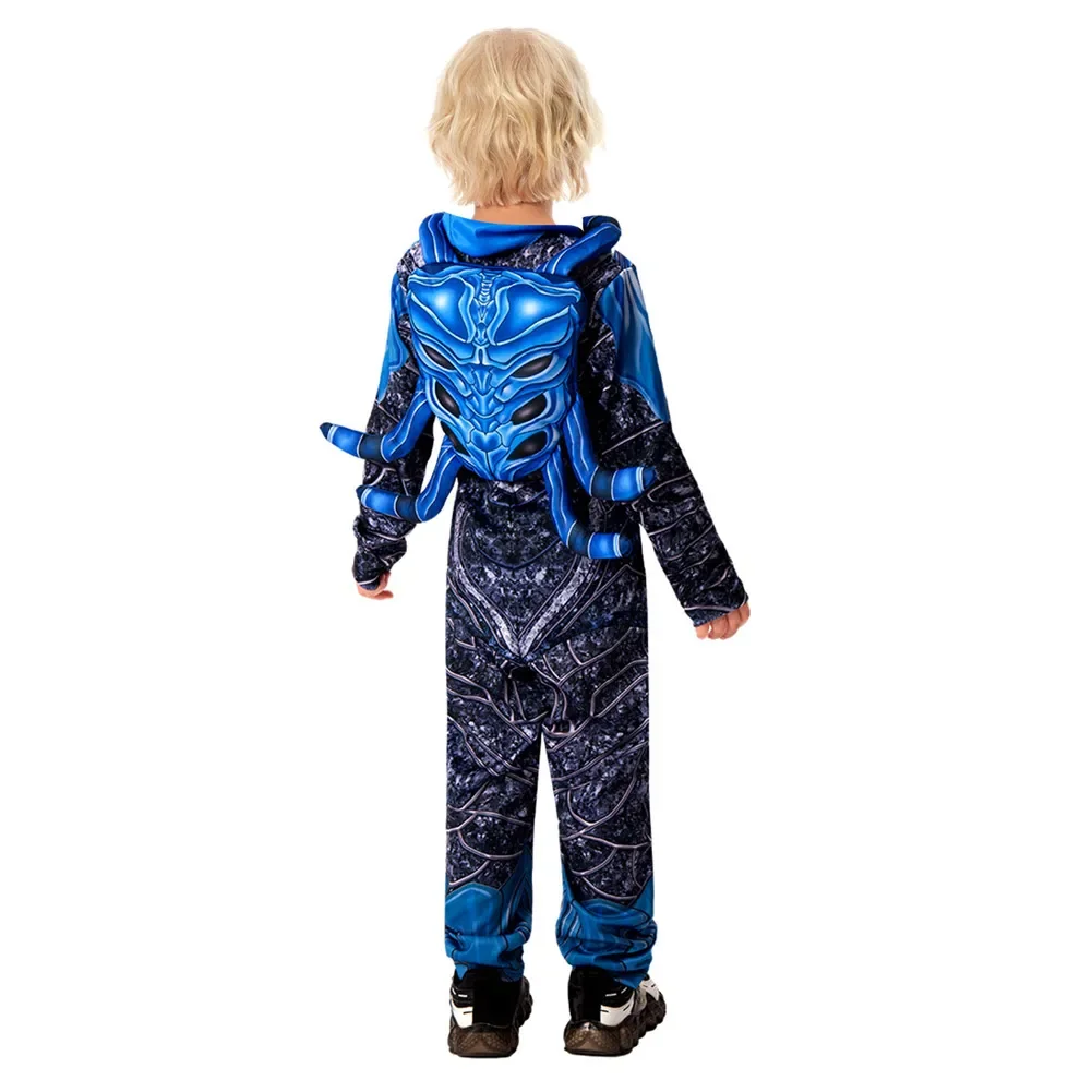 Azul Cosplay escarabajo fantasía niños monos traje niños disfraz juego de rol disfraz niños Halloween carnaval fiesta fantasía traje