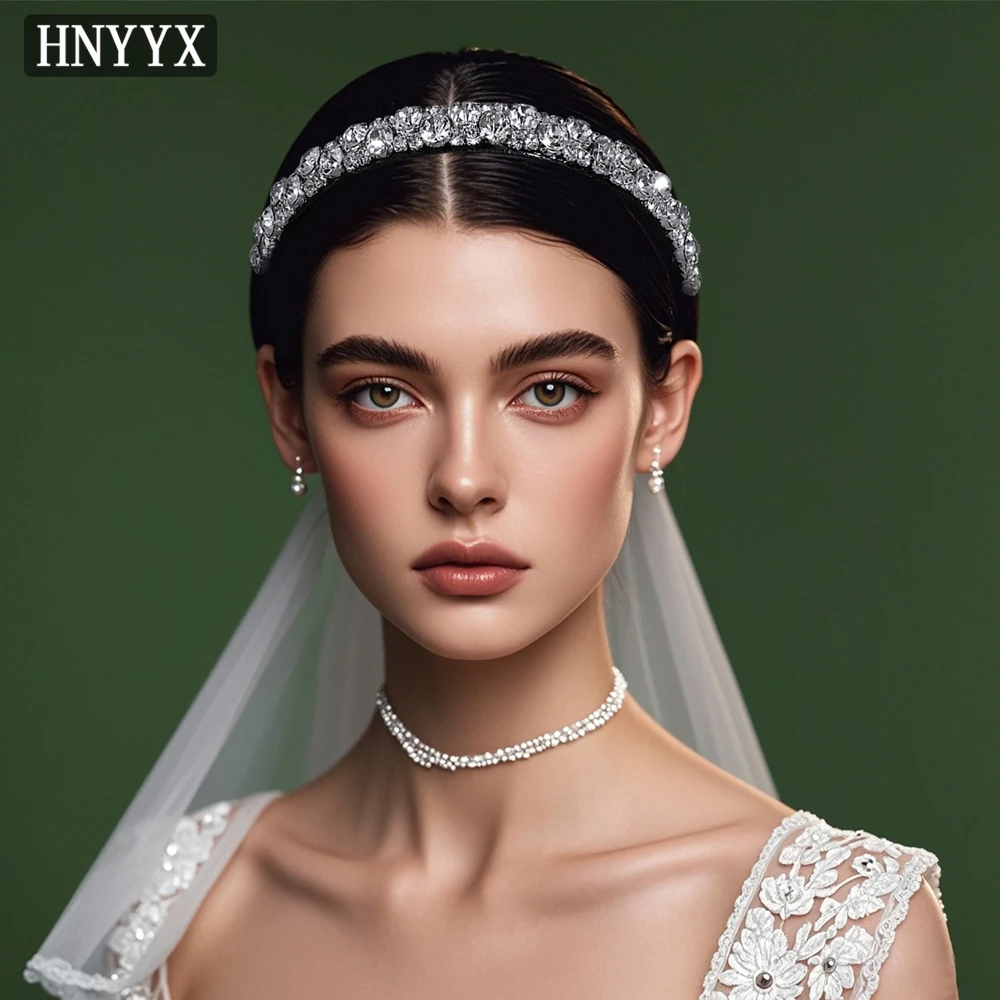 

YouLaPan Elegant Bridal Weddings Minimalist Water Drill Hoop Handmade Fashionable Ladies Banquet Party Everyday Headwear YXA94