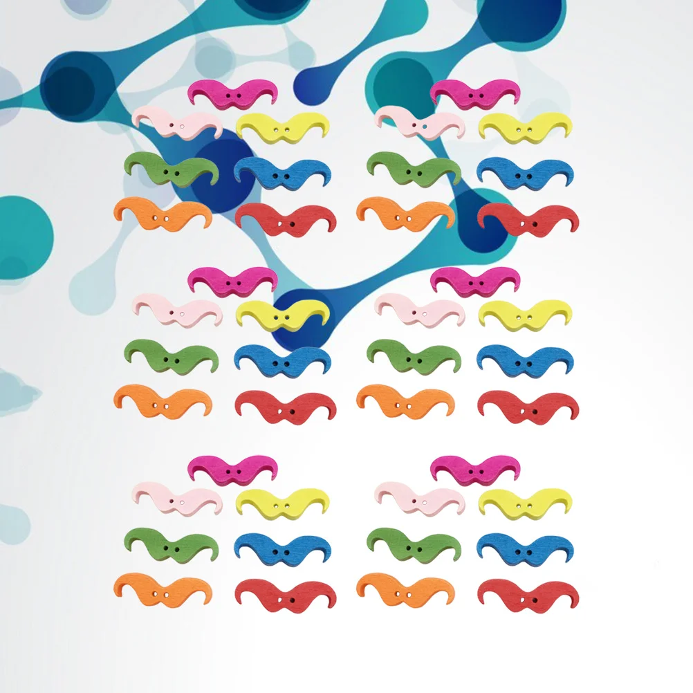 100 قطعة أزرار اللحية الملونة عالية الجودة أدوات الحرف اليدوية الإبداعية DIY بها بنفسك أزرار الخياطة مناسبة للسترات القبعات الجينز الملابس