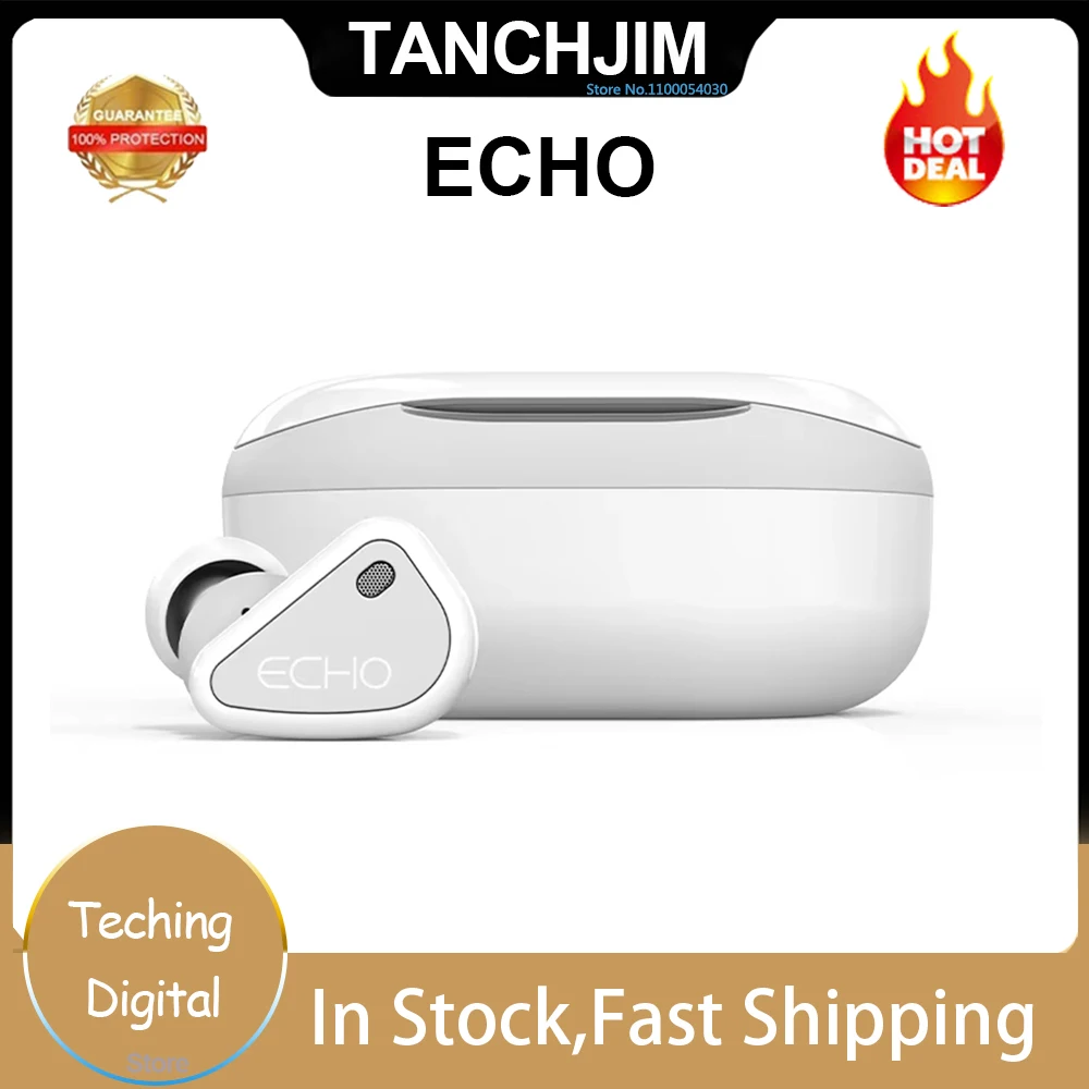 TANCHJIM ECHO TWS Earphones QCC3040 Bluetooth 5.2 APTX/APTX Adaptive/AAC/SBC IPX4 Waterproof Headphone True Wireless Earbuds