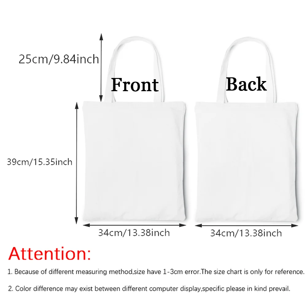 School Mistress Gift for Spanish Teachers Canvas Shopping Shoulder Handbags Cloth Totebag Bags Square Beach Bag with Rainbow