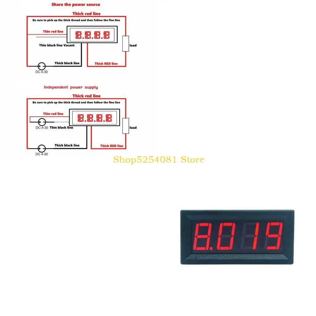 AXYC 0-9.999A (10A) Amp Meter Current Tester 5 Bits LED Display Digital Ammete