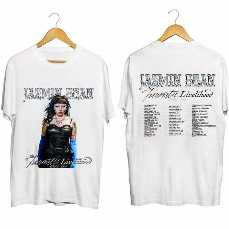 

Футболка Jazmin Bean Traumatic Livelihood World Tour 2024, вентилятор