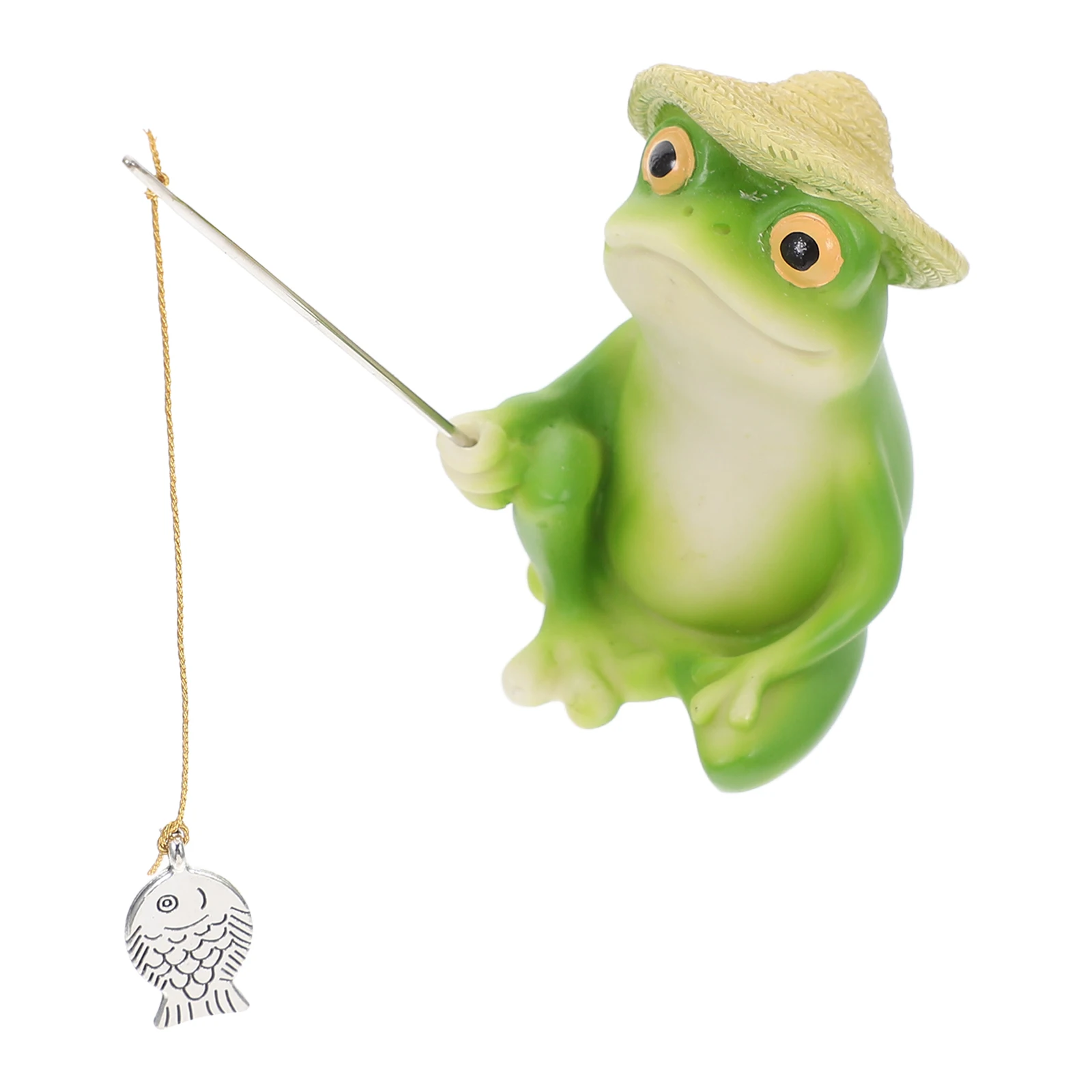 

1pc Frog Landscape Sculpture Resin Decor Outdoor Garden Statue Yard Decoration Waterproof Lifelike Cute