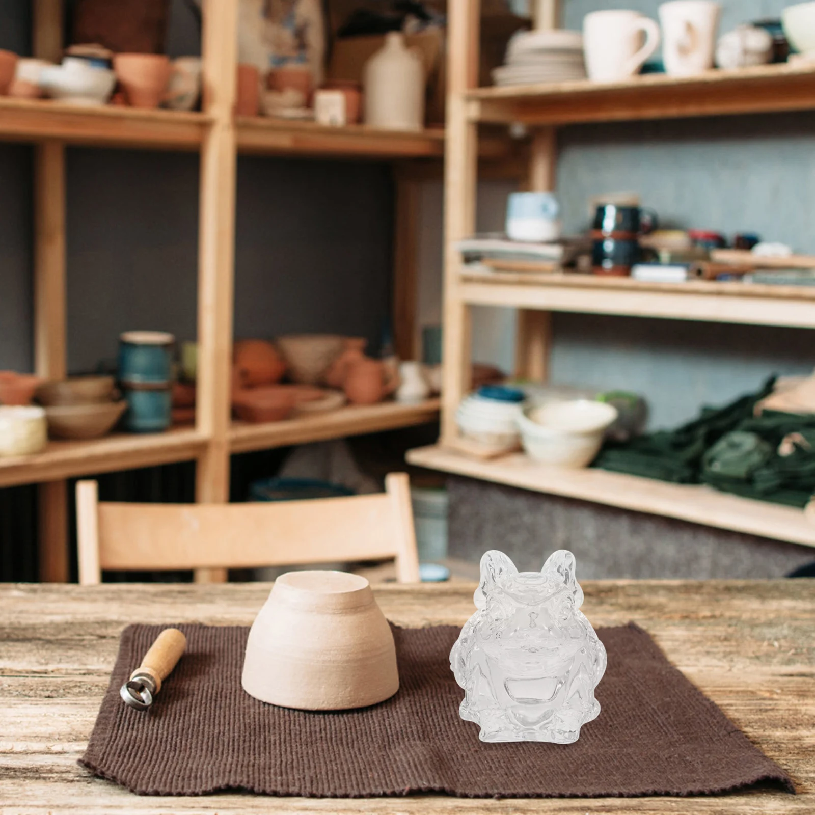 

Vivid Cartoon Ornament Lovely Zodiac Decor for Various Scenes Rabbit Figurine Crystal Bunnies Bunny Ornaments