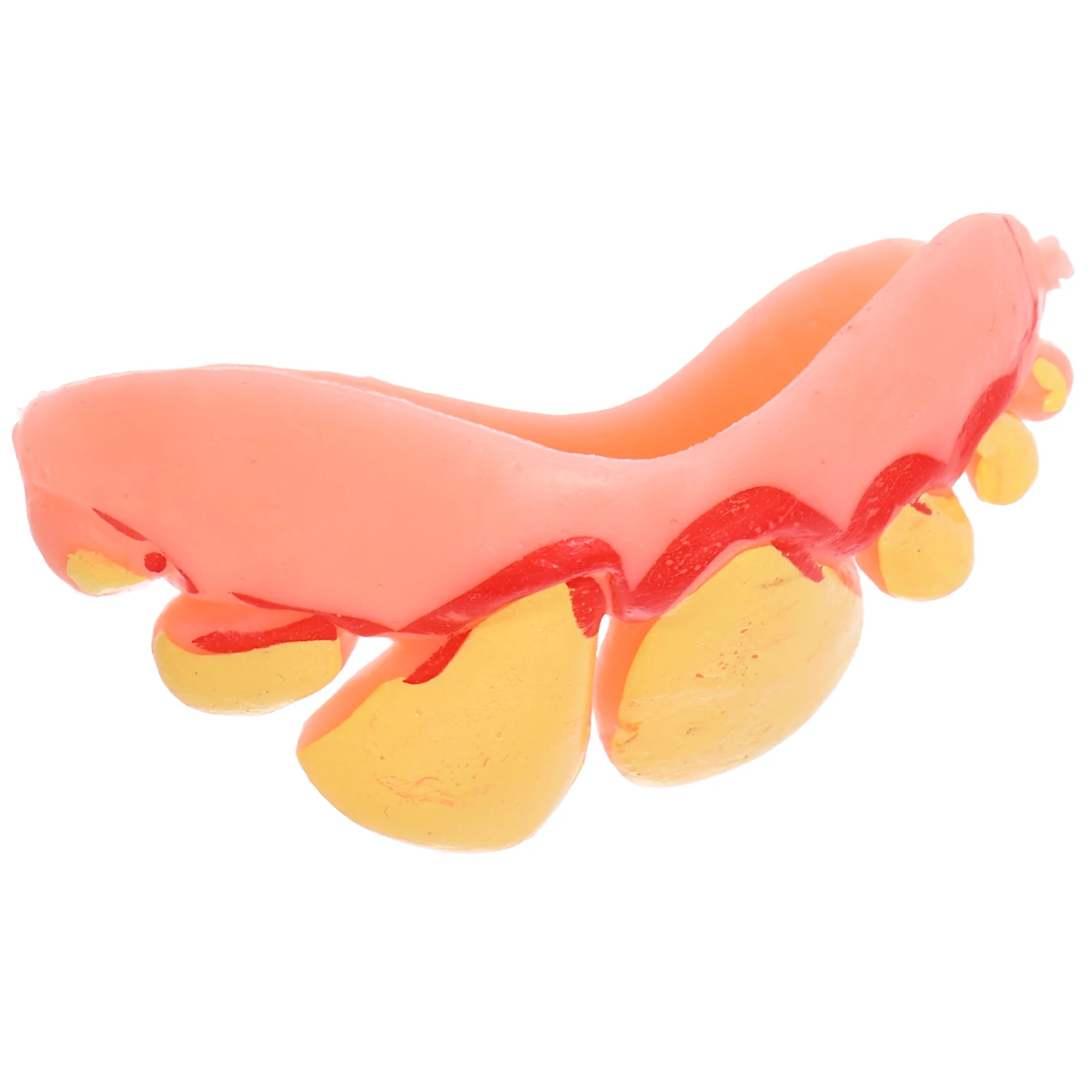 

Fake Teeth Props Scary Funny Halloween Costume Accessories Yellow Plastic Cosplay Party Decorations Ugly Tooth