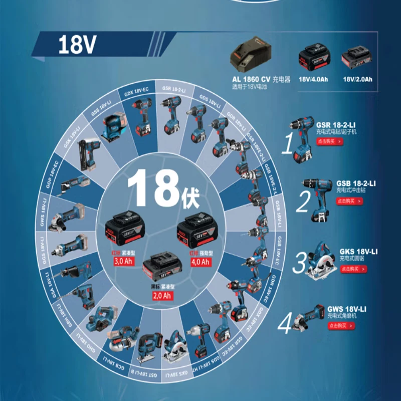 

Сменный аккумулятор Bosch 18 В для Bosch 18 В Professional Systeem Draadloze Tools Bat609 Bat618 Gba18v80 21700 Cell с BMS