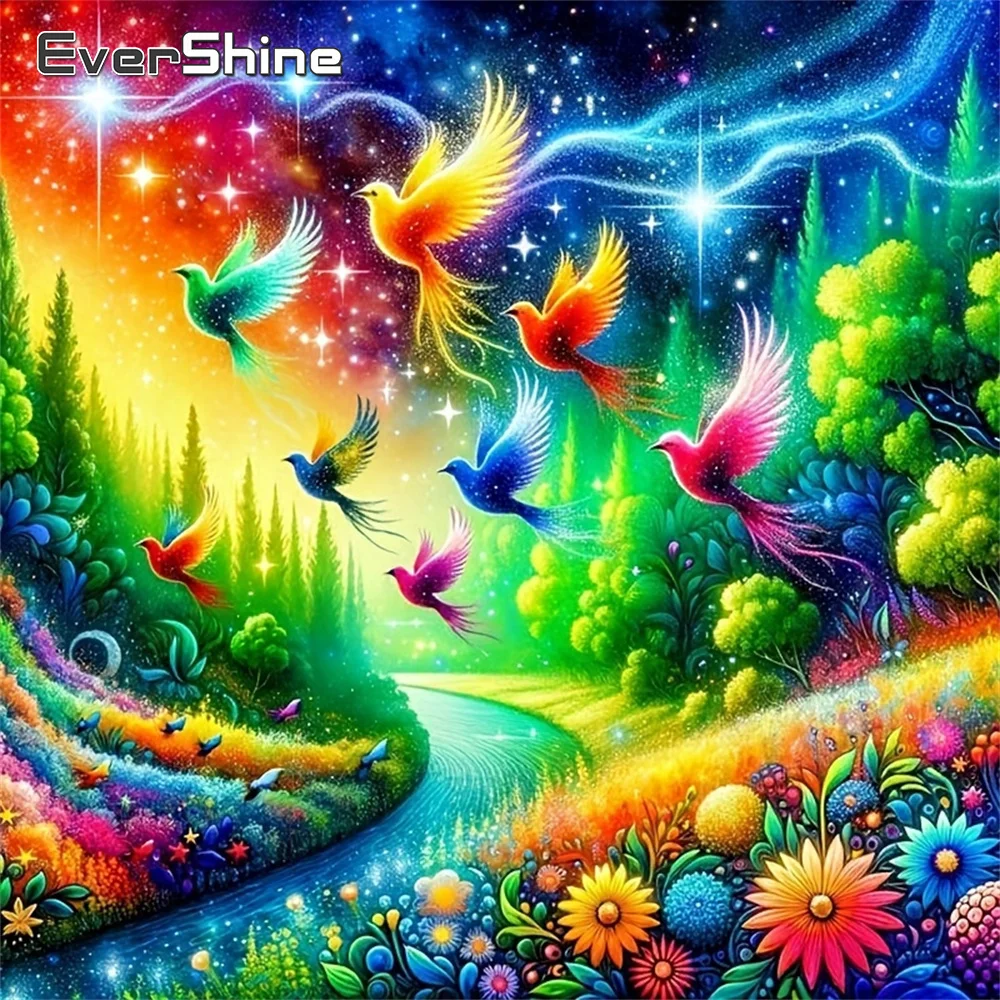 Evershine DIY Diamond Mosaic Forest Landscape Full Drill Pai