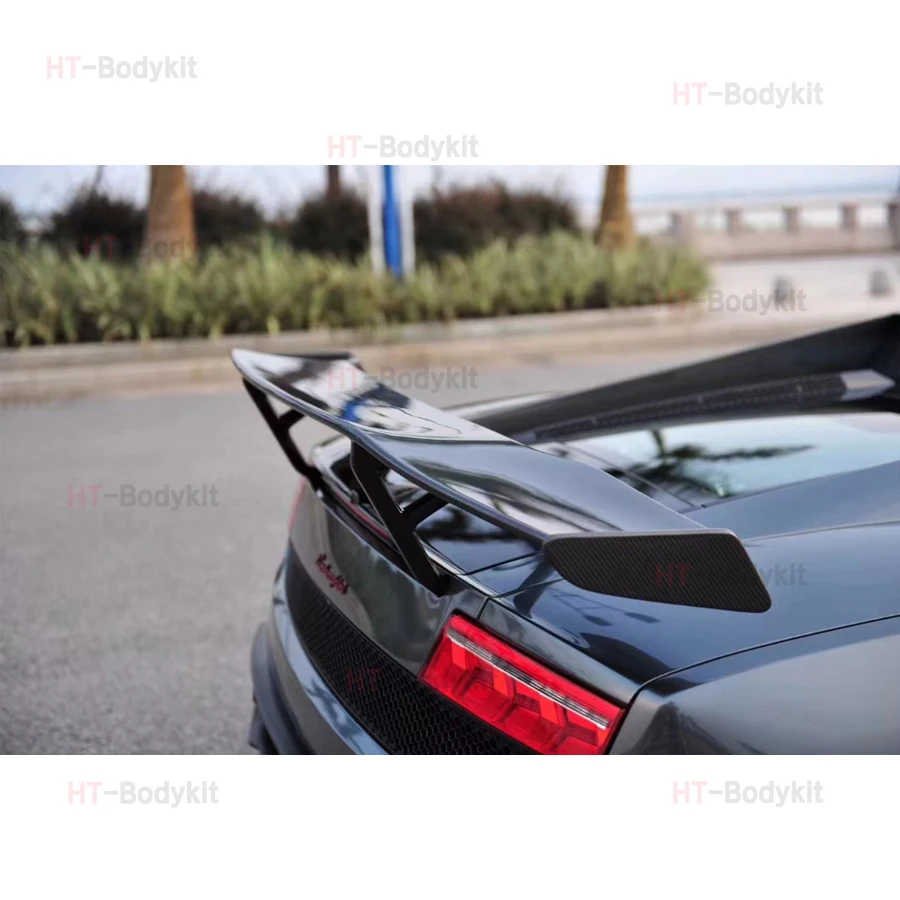 For Lamborghini Gallardo LP550 LP560 2004-2013 DMC Style Carbon Fiber Car Rear Trunk Spoiler Rear Wing Tail Wing Parts Body kit