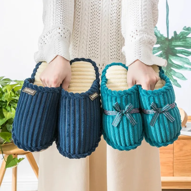 

Indoor Warmth Anti Slip for Men 2025 New Autumn and Winter Cotton Slippers for Women Hotels Beauty Salons Guests Home Use