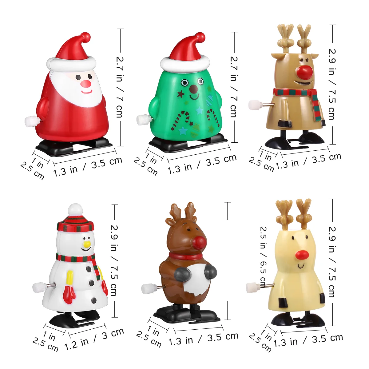 คริสต์มาสไขลานของเล่นซานตาคลอส Wind-up Reindeer Bulk Party โปรดปราน Elk เด็ก