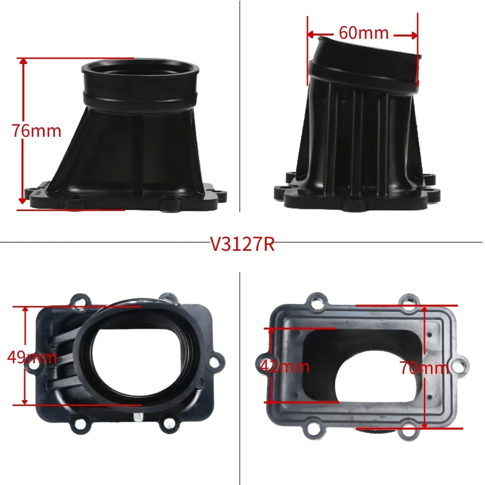 V3127R-873A-2 600 V-Force نظام قفص الدراجة النارية صمام القصب Vforce 3 ألياف الكربون لـ 600 E-TEC و600 SKI-DOO 600HO SDI #3