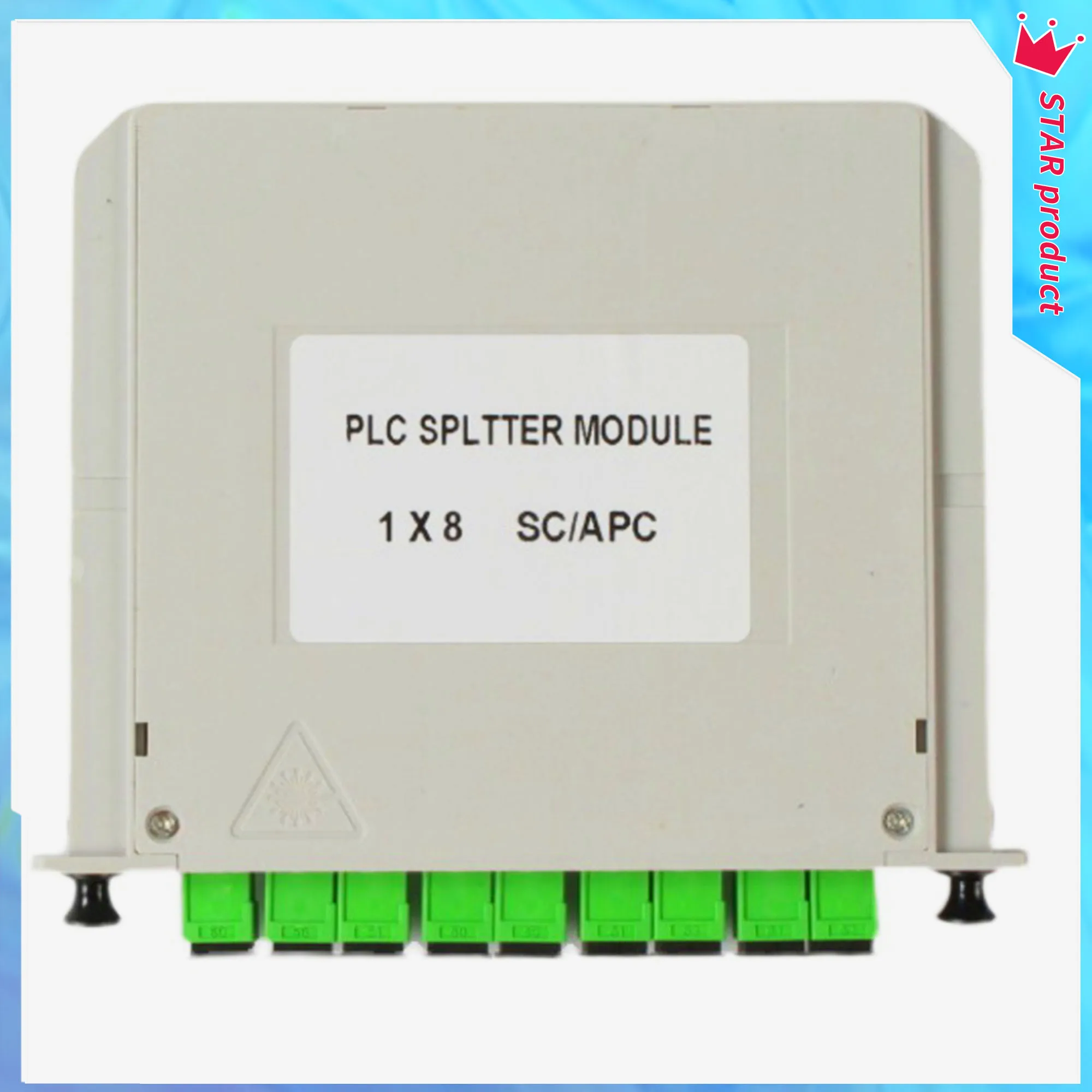 1X8 Vezel Optische Splitter Plc Sc Apc Fiber Box Ftth Cassette 1/8 Splitter Box Geplaatst Plc Glasvezel Splitter Gratis Verzending