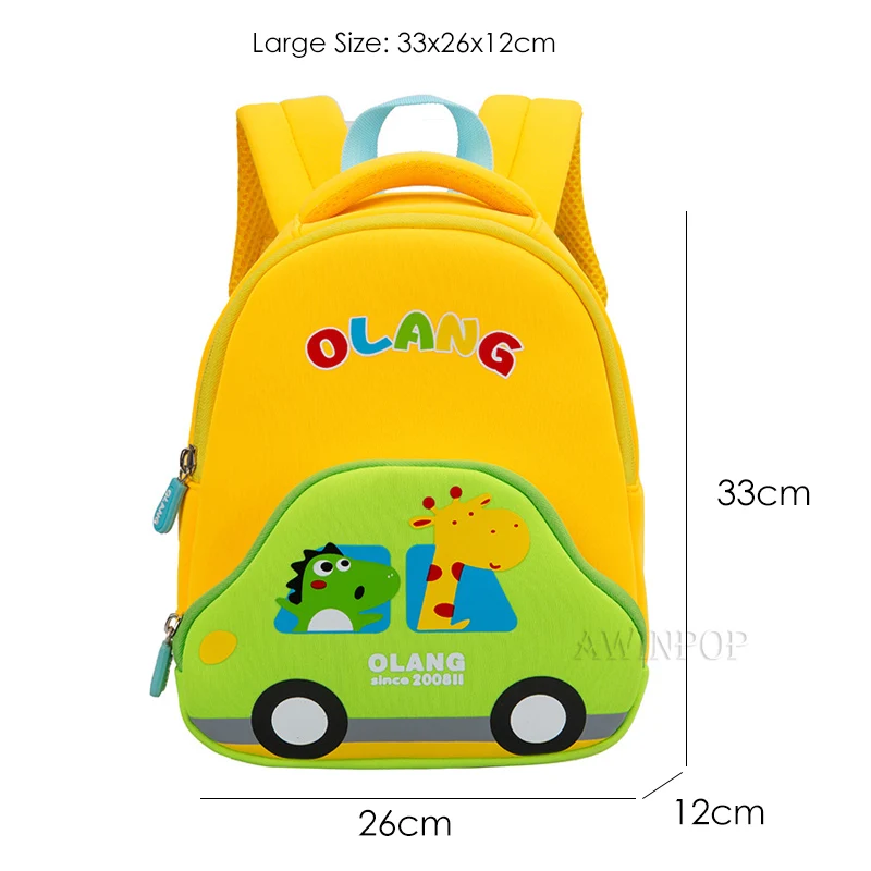 Cartoon Children School Backpacks 3D Cute Car Design Kindergarten Kid Anti Lost School Bags for Boys Girls Gift Mochila Escolar