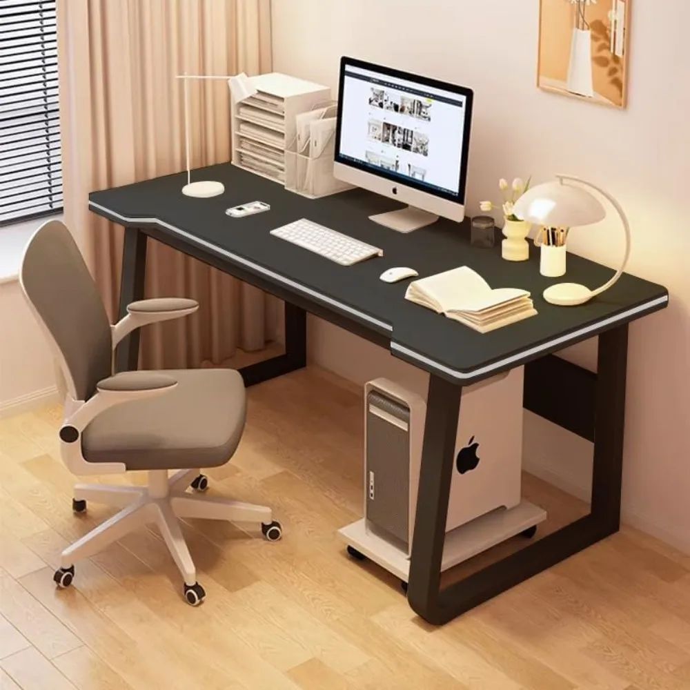 

Gaming Desk Computer Writing Table Student Art Modren Simple Style PC Wood Suitable Portable Desk for Home, Office