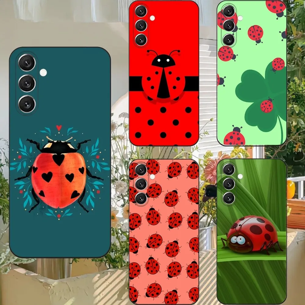 Insect Seven-star ladybug   Phone Case For Samsung S21,S22 Ultra,S20,S30 plus,S22 plus,S23,S30 ultra 5G Silicone Cover