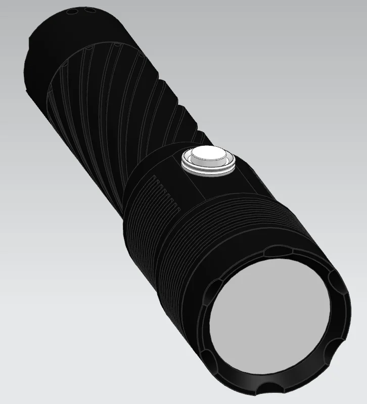 Rechargeable White Laser Flashlight - Ideal For Emergency Situations And Tactical Use