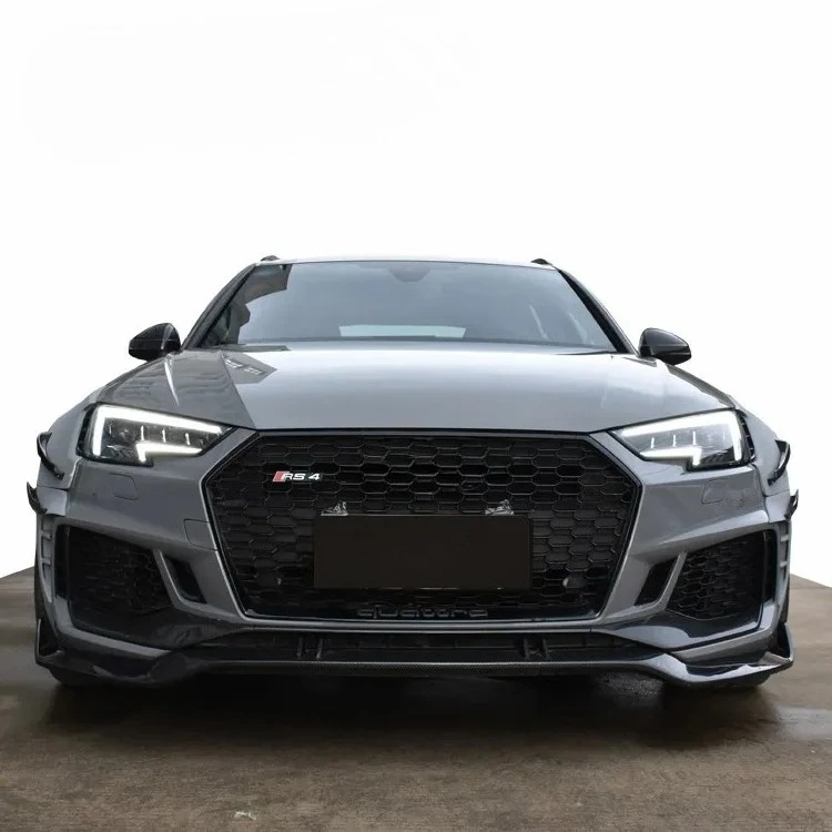 Good Fitment Wide Body Kit for Audi RS4 Fenders Wide Flare Tuning Carbon Fiber Front Lip Side Skirts Rear Diffuser Trunk Spoiler