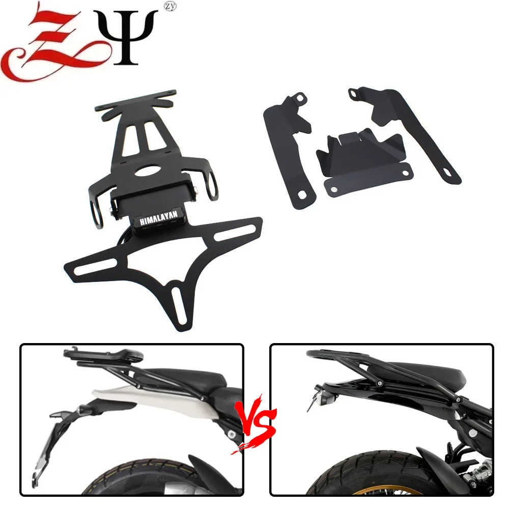 

Foldable License Plate Holder Tail Tidy Fender Eliminator LED Light For Royal Enfield Himalaya 450 HIMALAYAN450 2024 2025 T