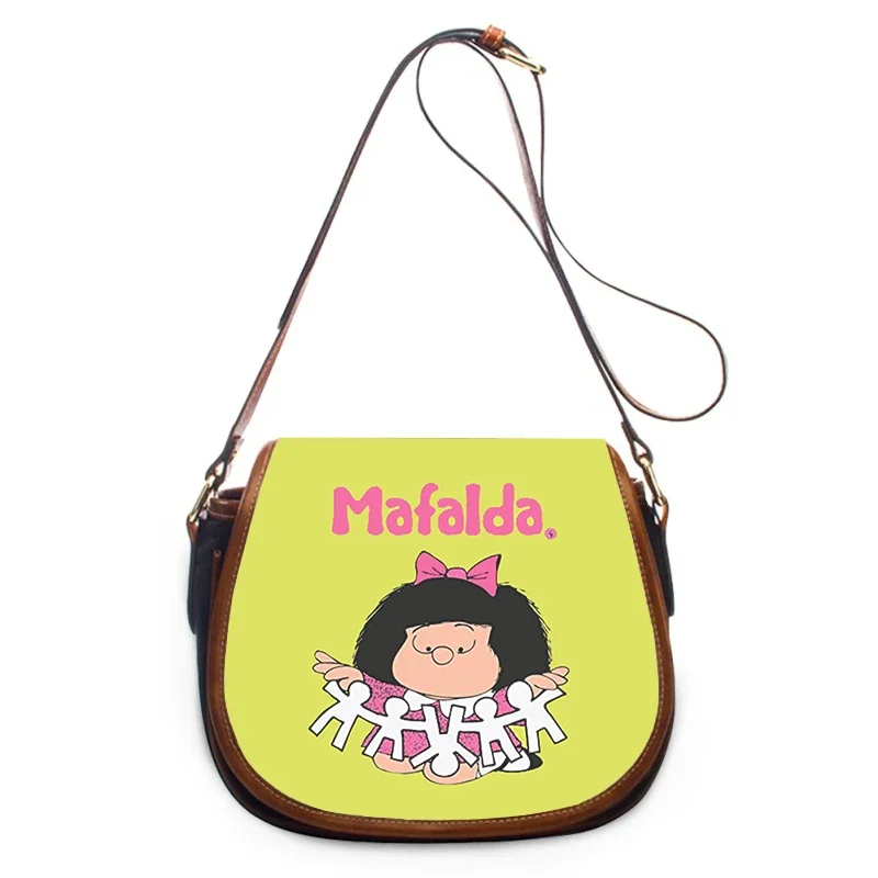 Cute cartoon Mafalda 3D Print New Fashion Women borsa a tracolla borse di lusso borse da donna borsa a tracolla con cerniera borsa a tracolla da